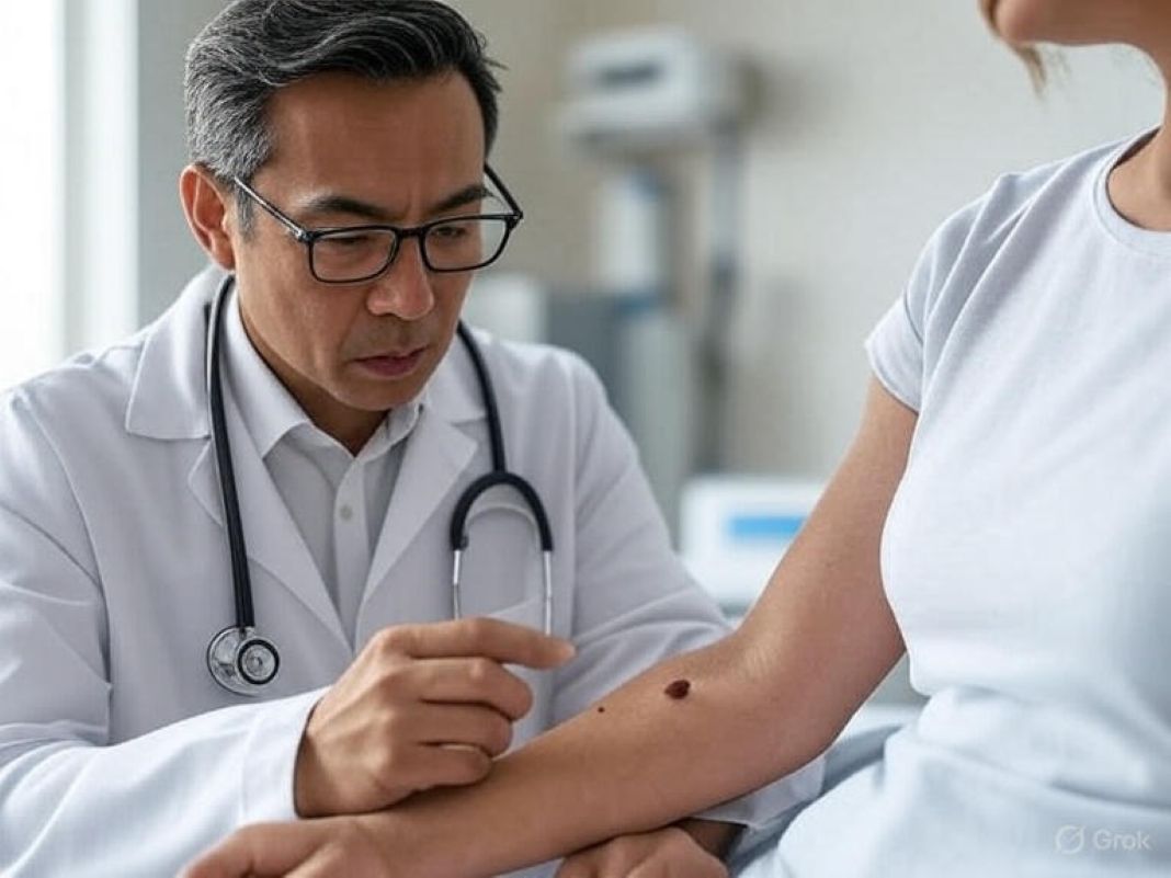 A photo of a professional mole check service by Grok AI A photo of a professional mole check service by Grok AI