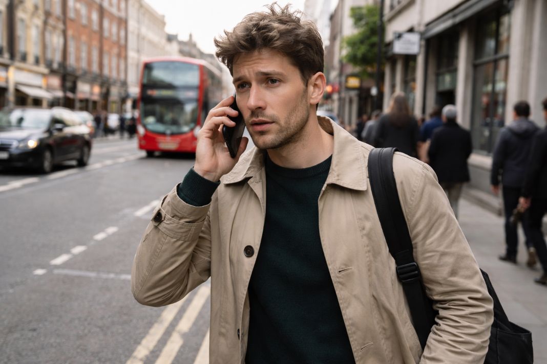 How Do I Book a Same-Day Private GP Appointment in London – a photo of a man in london calling for a private GP appointment How Do I Book a Same-Day Private GP Appointment in London - a photo of a man in london calling for a private GP appointment