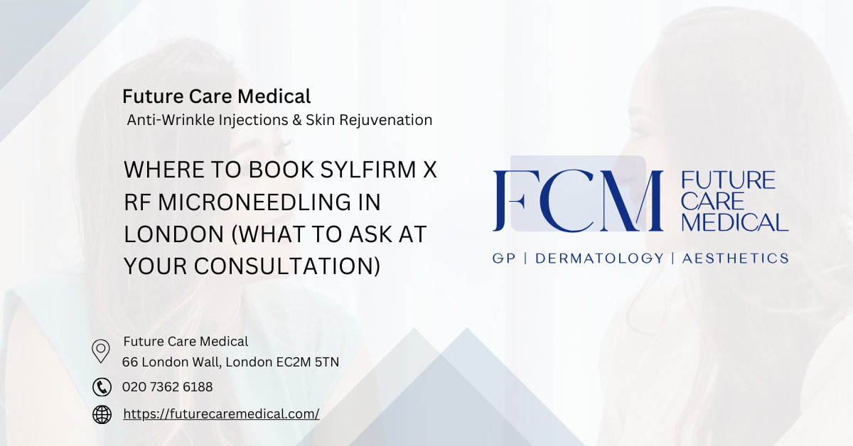 Where to book Sylfirm X RF microneedling in London (what to ask at your consultation) -Future Care Medical Where to book Sylfirm X RF microneedling in London (what to ask at your consultation) -Future Care Medical