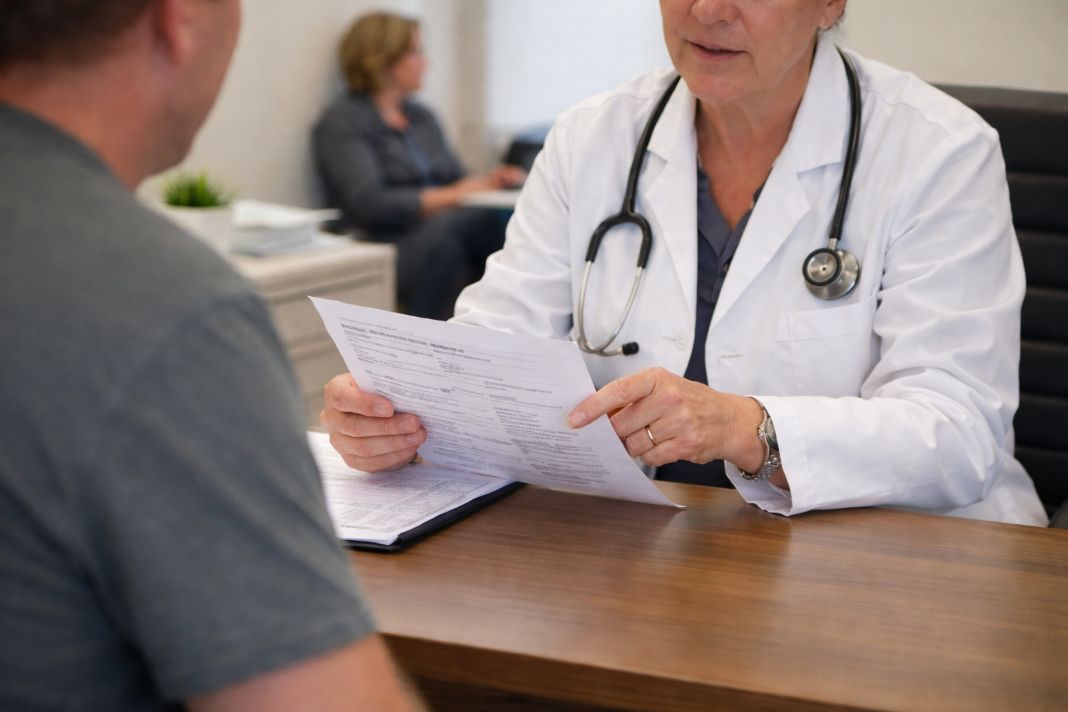 AI photo of medical records consultation in London