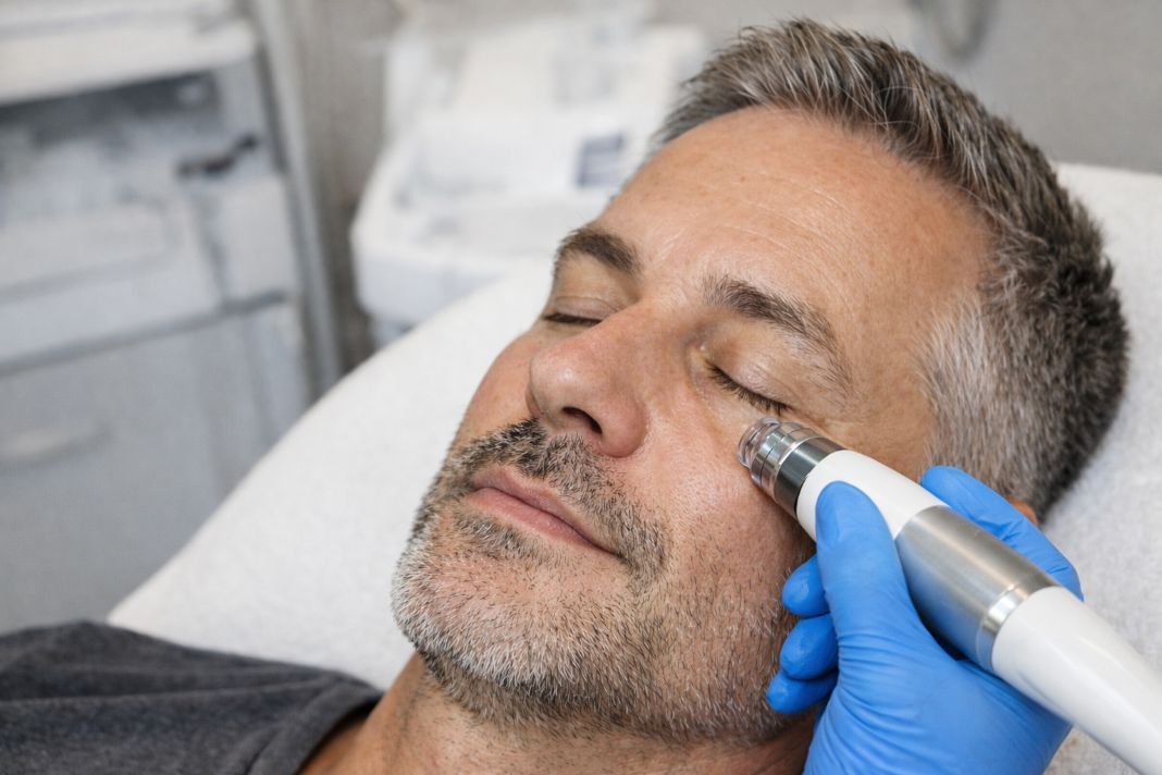 AI image of a close-up of a cosmetic or skincare treatment