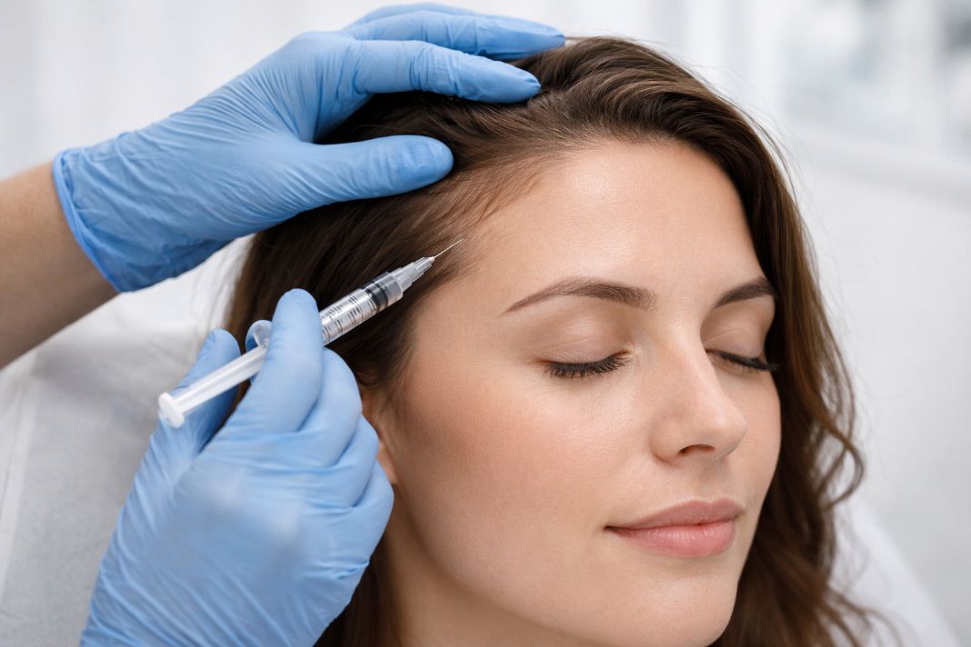 AI image of cosmetic procedure near hairline AI image of cosmetic procedure near hairline