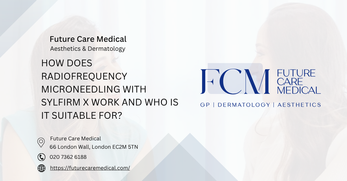 How does radiofrequency microneedling with SylFirm X work and who is it suitable for