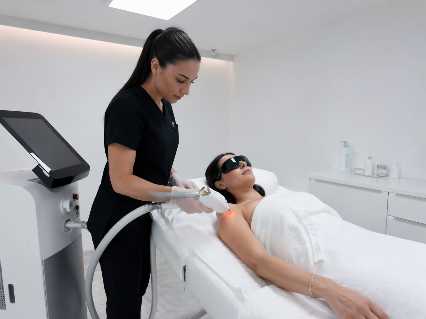 LASER Treatment Session - Illustrative Image