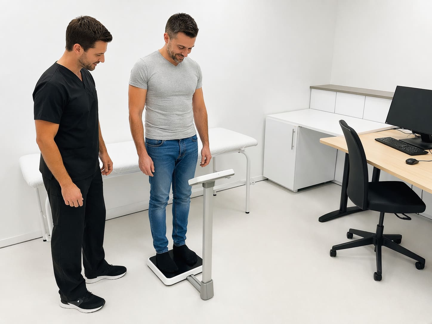 Men’s Weight Check Appointment - Illustrative Image