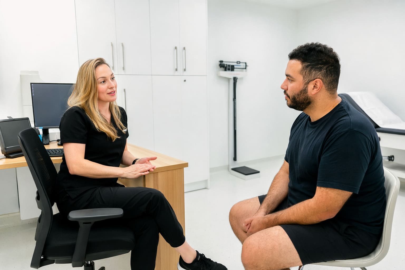 Men’s Weight Loss Follow Up – Illustrative Image