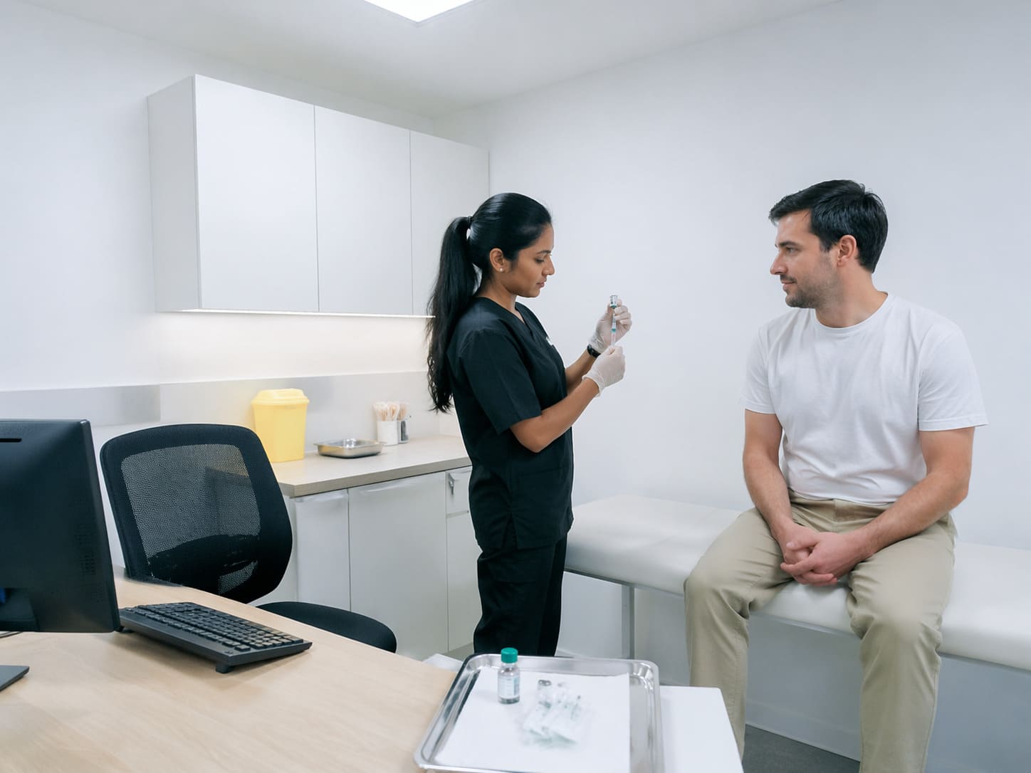 Travel Vaccination Consultation Room - Illustrative Image