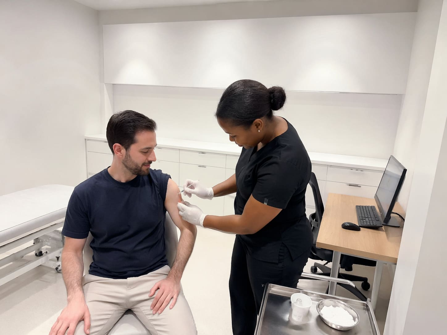Travel Vaccination in Progress – Illustrative Image