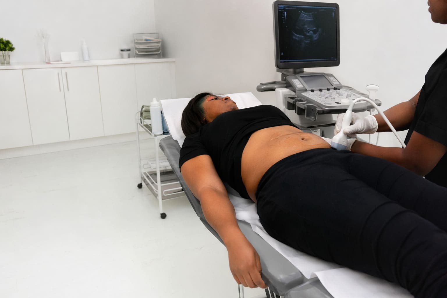 Ultrasound Scan in Progress - Illustrative Image